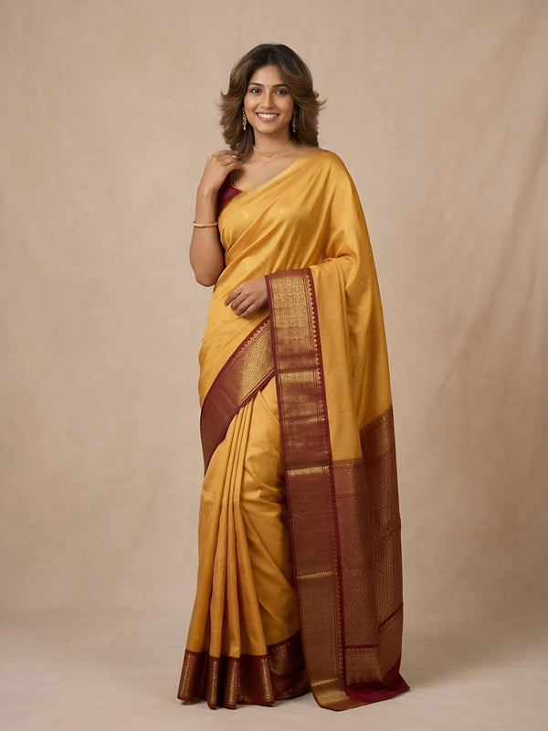 Ramona-Thirubuvanam Pure Handloom Silk Saree[Silk Mark Certified]