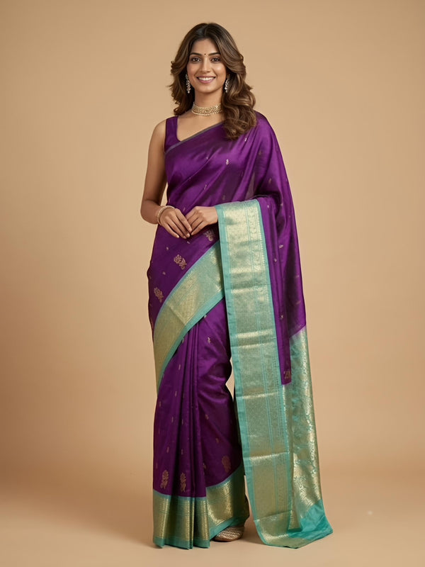 Ramanee-Thirubuvanam Pure Handloom Silk Saree[Silk Mark Certified]