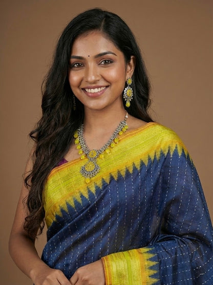 Megana- Pure Raw Silk Saree(Silkmark Certified)