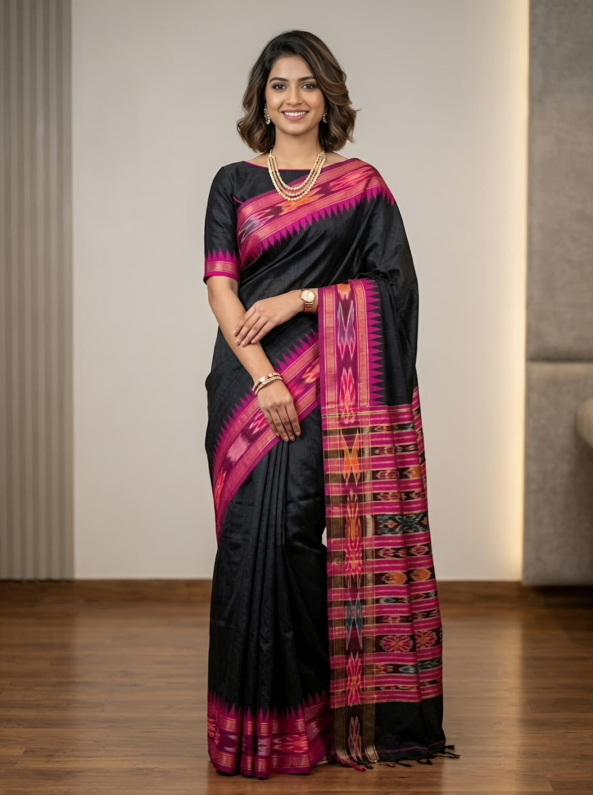 Raveena-Pure Raw Silk (Silkmark Certified)