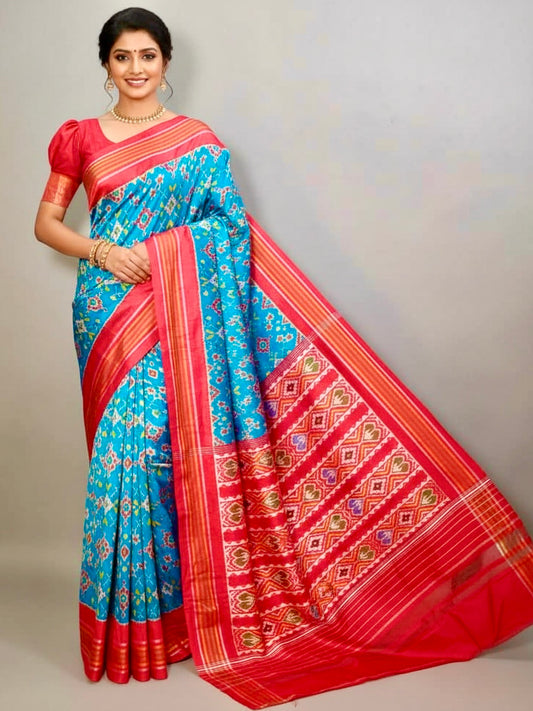 Nandhini –  Pure Ikkat Silk Saree