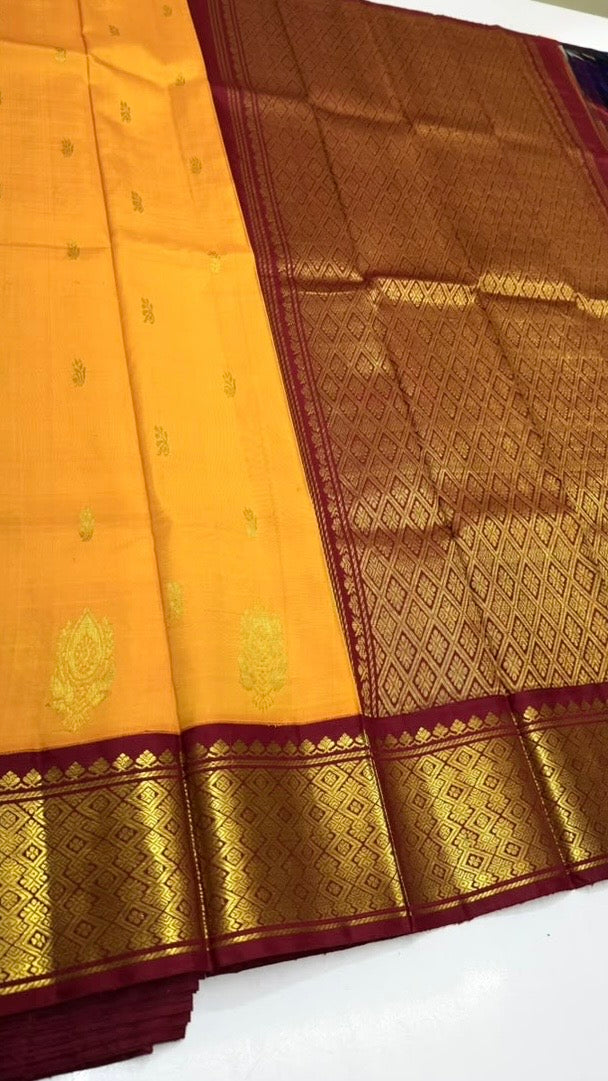 Ramona-Thirubuvanam Pure Handloom Silk Saree[Silk Mark Certified]
