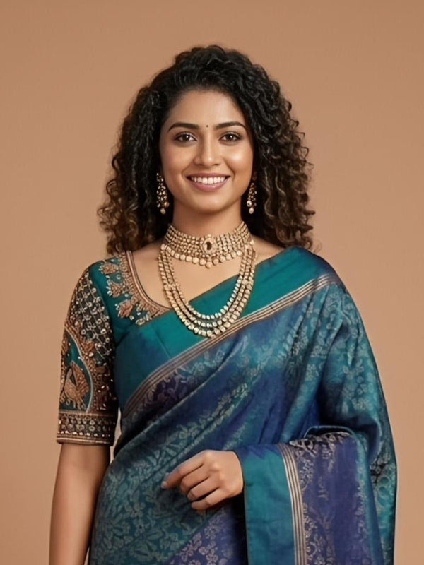 Raasee -Pure Handloom Double-Warp Soft Silk Saree[Silk Mark Certified ]