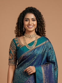 Raasee -Pure Handloom Double-Warp Soft Silk Saree[Silk Mark Certified ]
