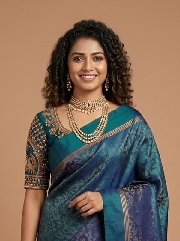 Raasee -Pure Handloom Double-Warp Soft Silk Saree[Silk Mark Certified ]
