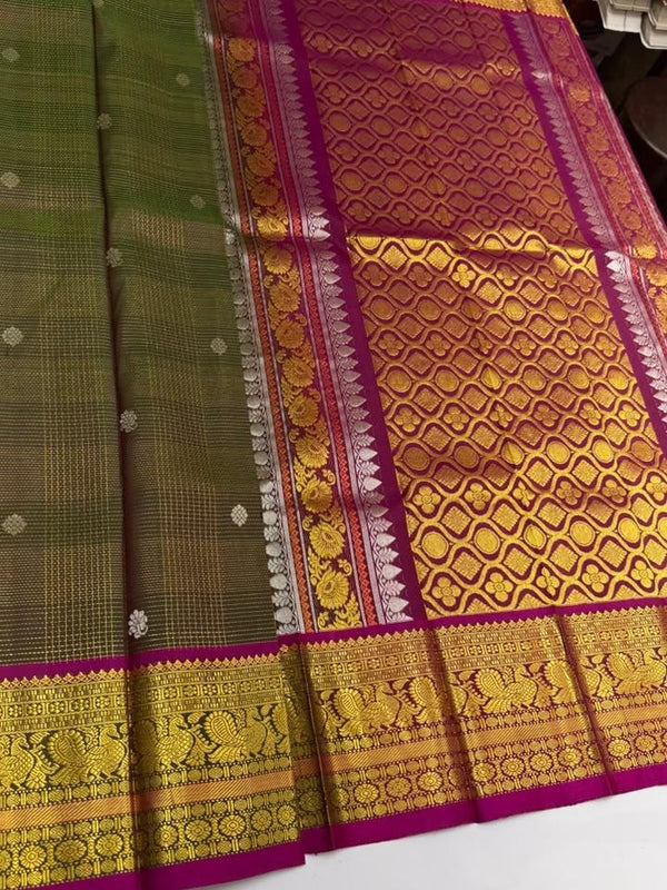 Anurupa-Thirubuvanam Pure Handloom Silk Saree[Silk Mark Certified]