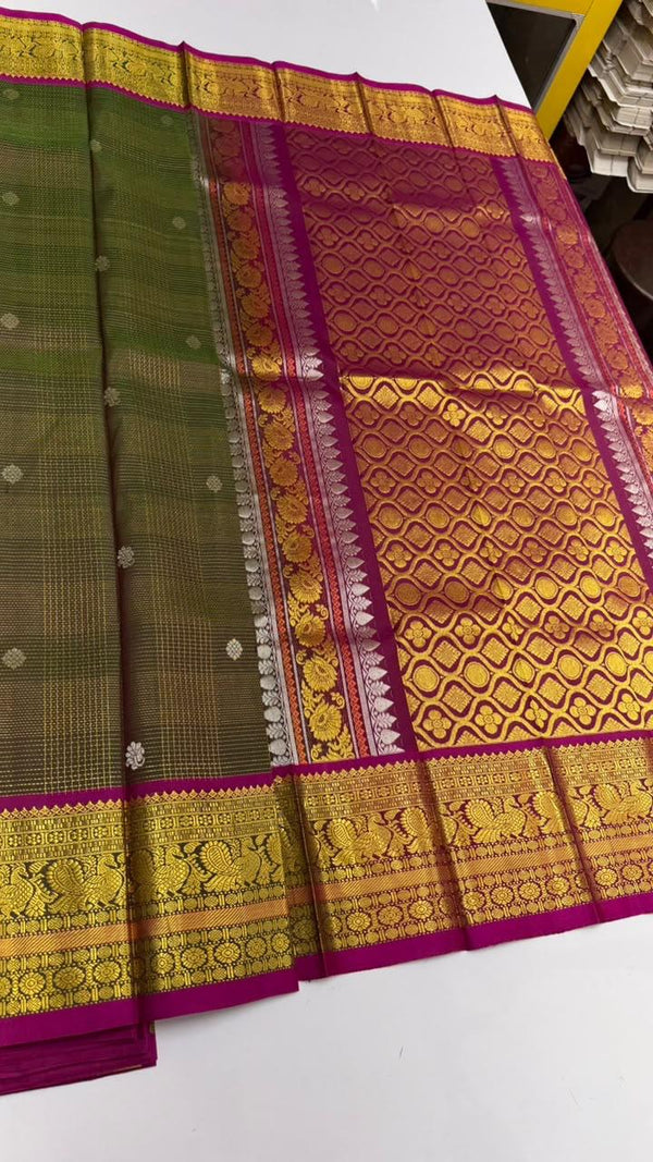Anurupa-Thirubuvanam Pure Handloom Silk Saree[Silk Mark Certified]