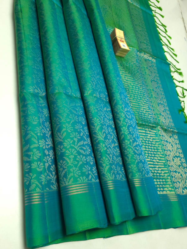 Saheei-Pure Handloom Double-Warp Soft Silk Saree[Silk Mark Certified ]