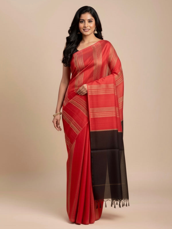 Jiya - Premium Semi Tussar Silk Saree - Thugil