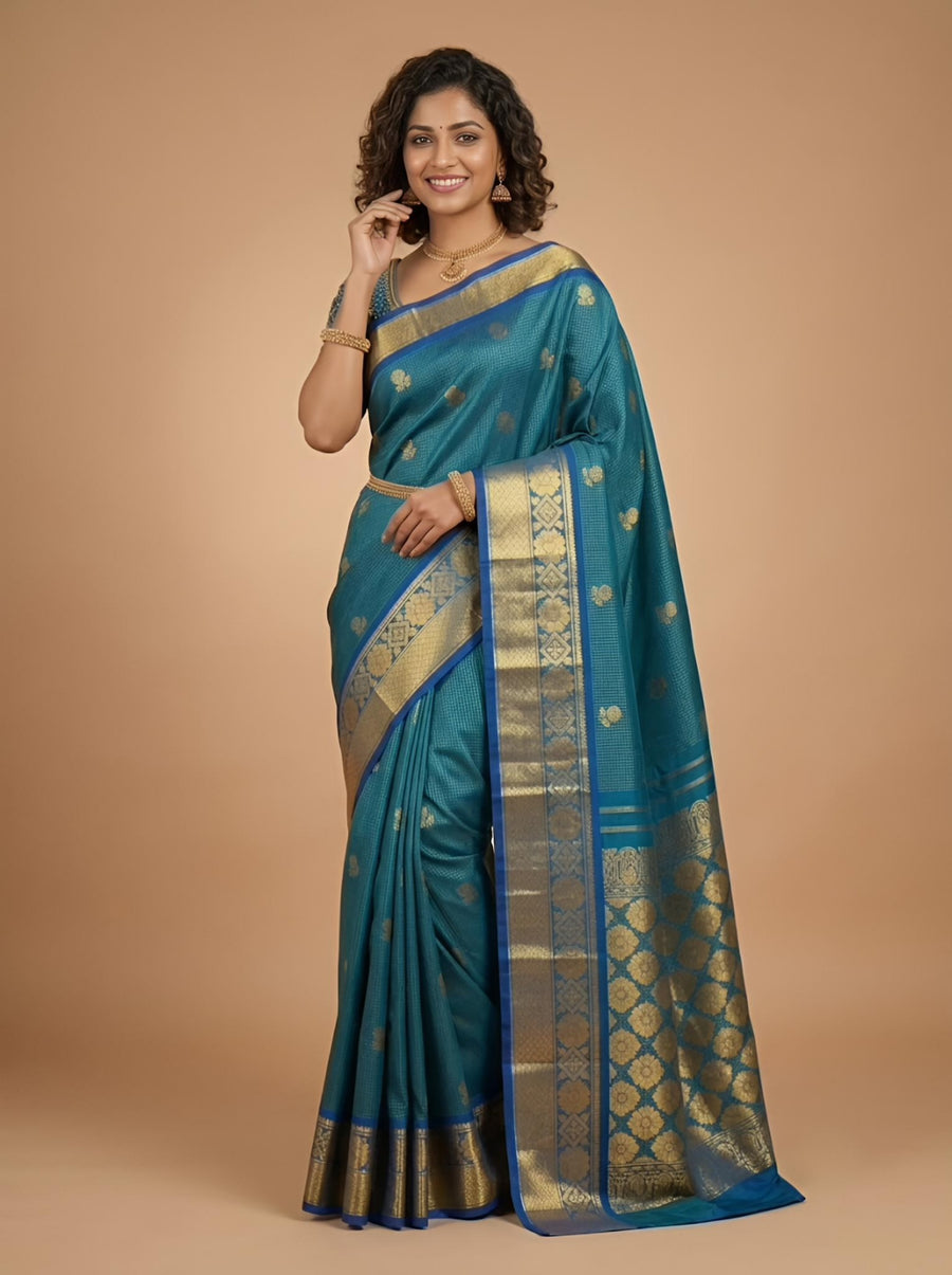 Adhiya-Thirubuvanam Pure Handloom Silk Saree[Silk Mark Certified]