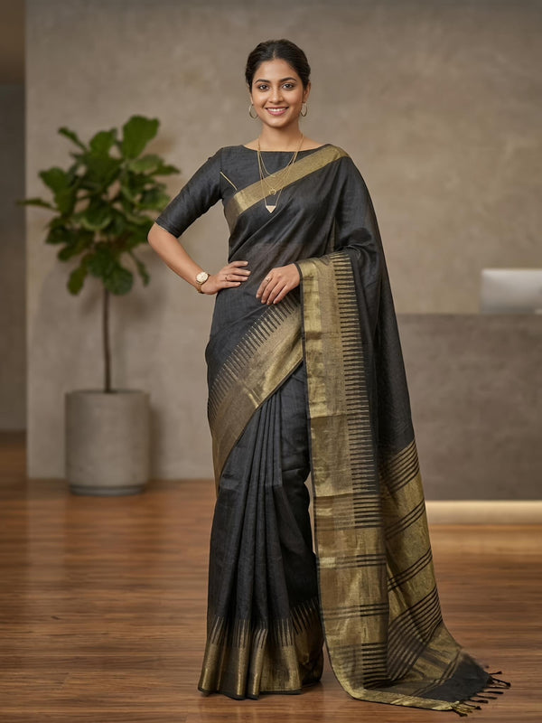 Oviya-Pure Raw Silk (Silkmark Certified)