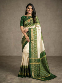 Anushka – Pochampally Double Ikkat Pure Silk Saree (Silk Mark Certified)
