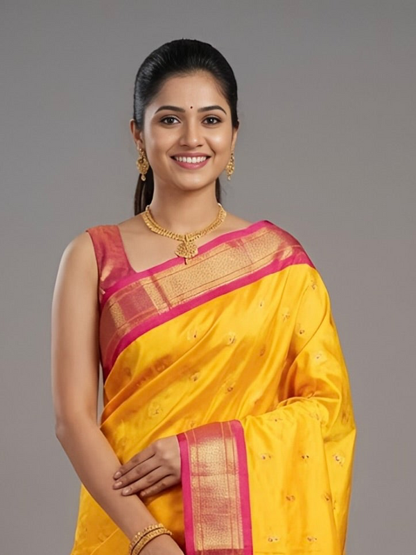 Rani Vaishnavi – Kadiyal Paithani Pure Silk Saree