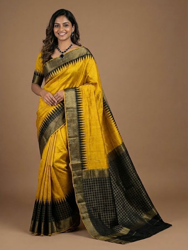 Meyazhagi- Pure Raw Silk Saree(Silkmark Certified)