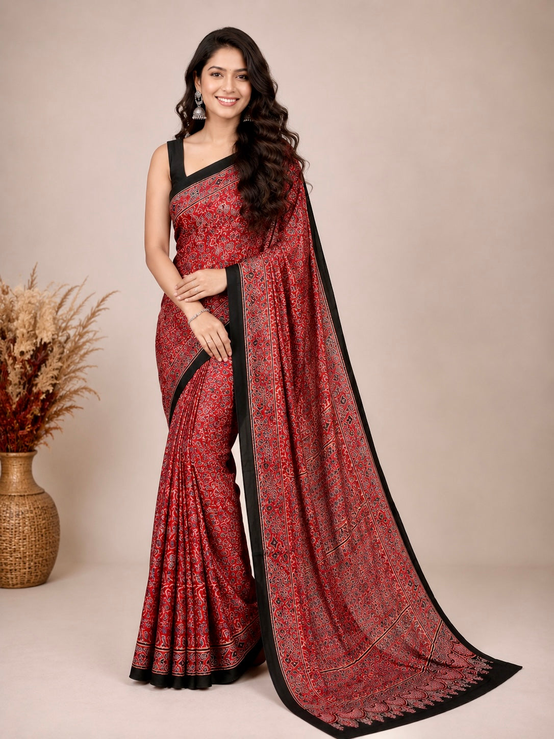Harsha -  Pure Modal Ajrakh Print