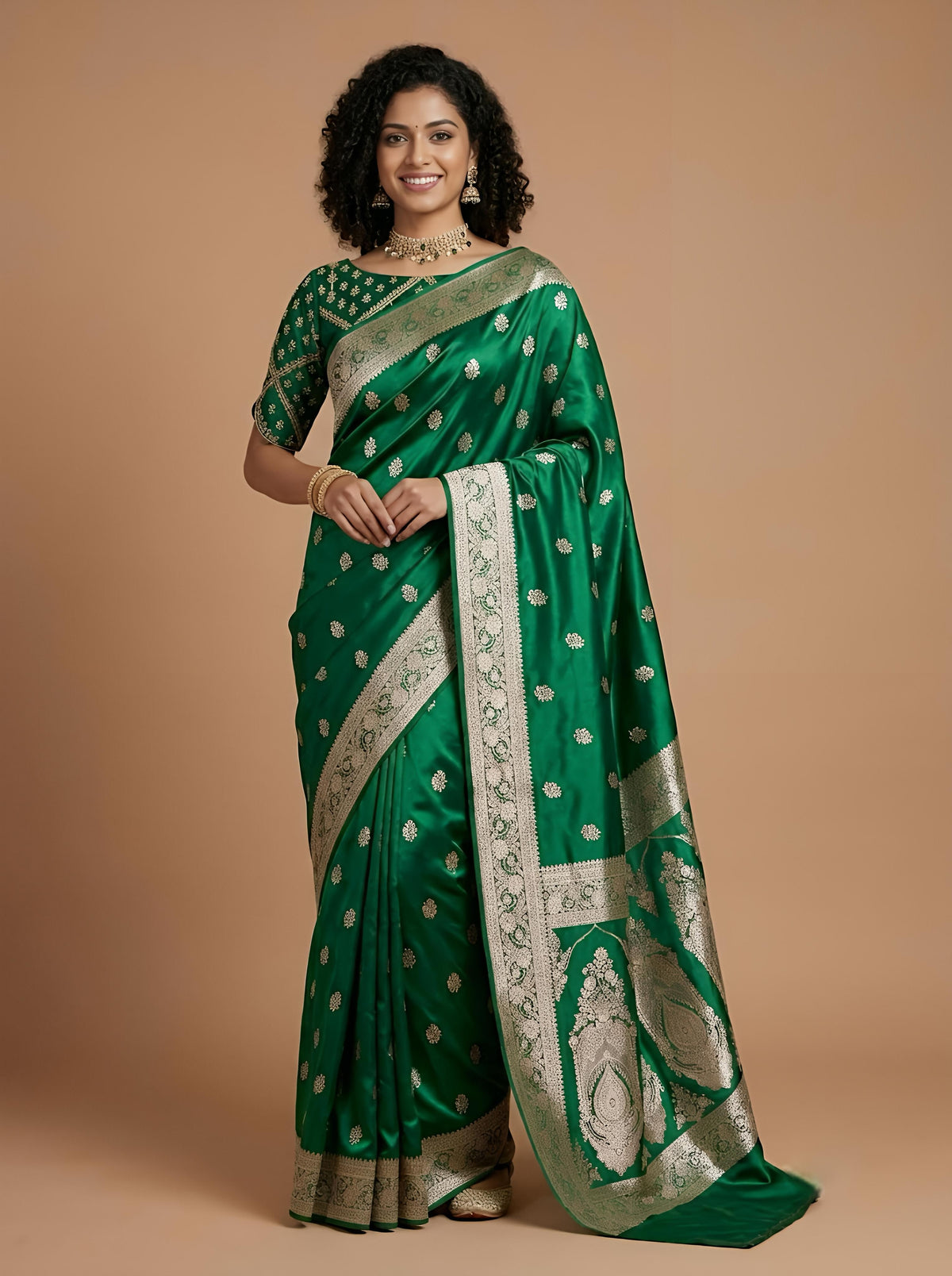 Neera-Banarasi Handloom Mashru Katan Silk Saree