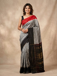 Natchithira – Pochampally Double Ikkat Pure Silk Saree (Silk Mark Certified)