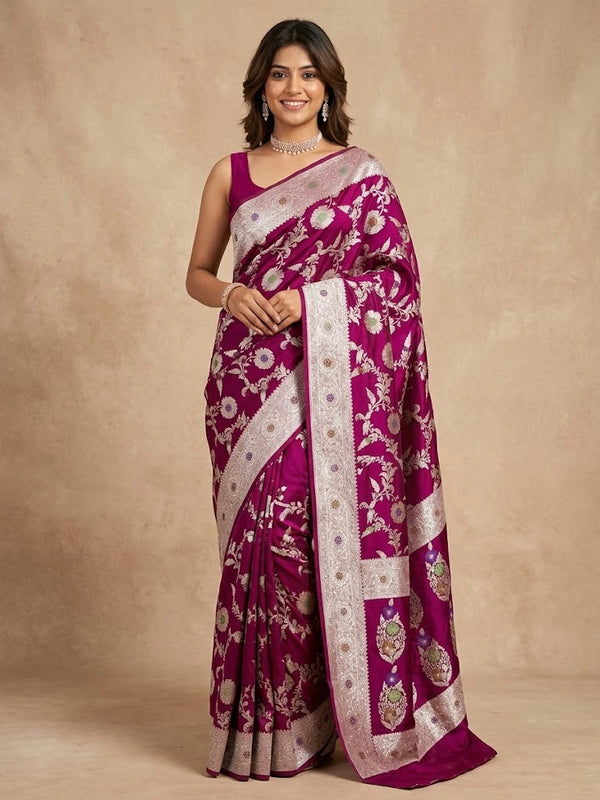 Gauthami-Banarasi Mashru Mina Pure Silk