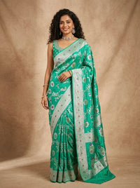 Kareena -Banarasi Mashru Mina Pure Silk