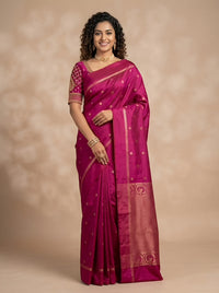 Jesintha-Pure Handloom  Double Warp Soft Silk Saree[Silk Mark Certified]
