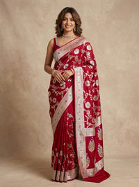 Gambeera -Banarasi Mashru Mina Pure Silk