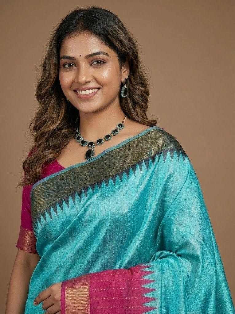 Nachiyar- Pure Raw Silk Saree(Silkmark Certified)