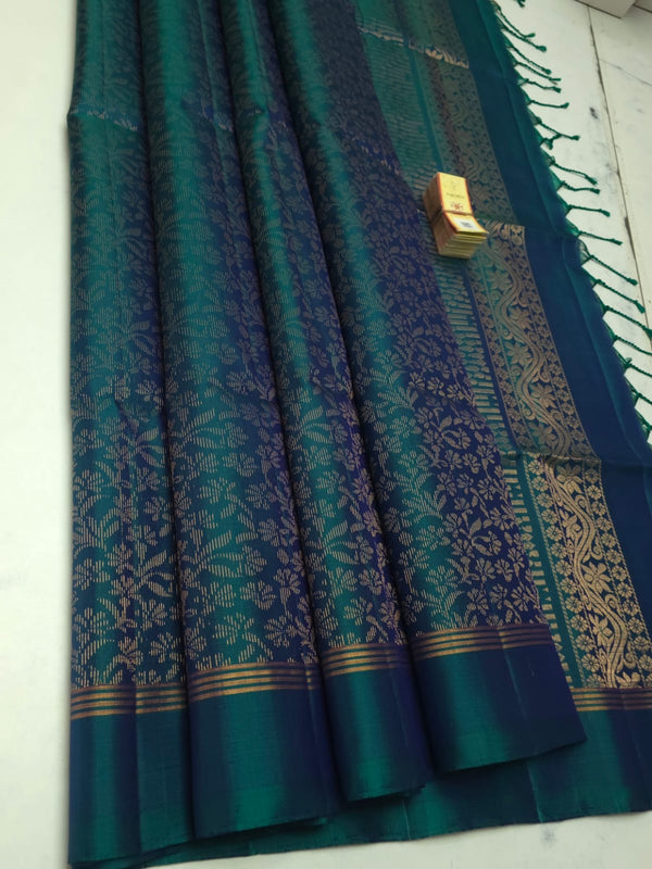 Raasee -Pure Handloom Double-Warp Soft Silk Saree[Silk Mark Certified ]