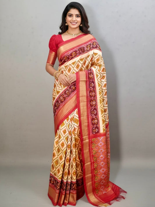 Deeksha – Ikkat Pure Silk Saree