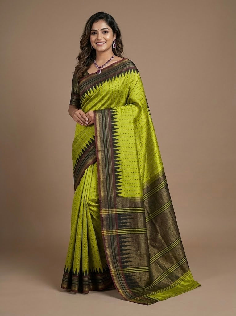 Ramani- Pure Raw Silk Saree(Silkmark Certified)