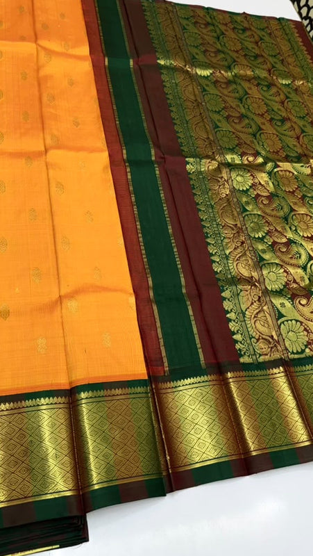 Kulamagal-Thirubuvanam Pure Handloom Silk Saree[Silk Mark Certified]