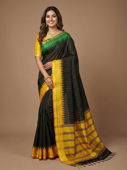 Varuna Devi- Pure Raw Silk Saree(Silkmark Certified)
