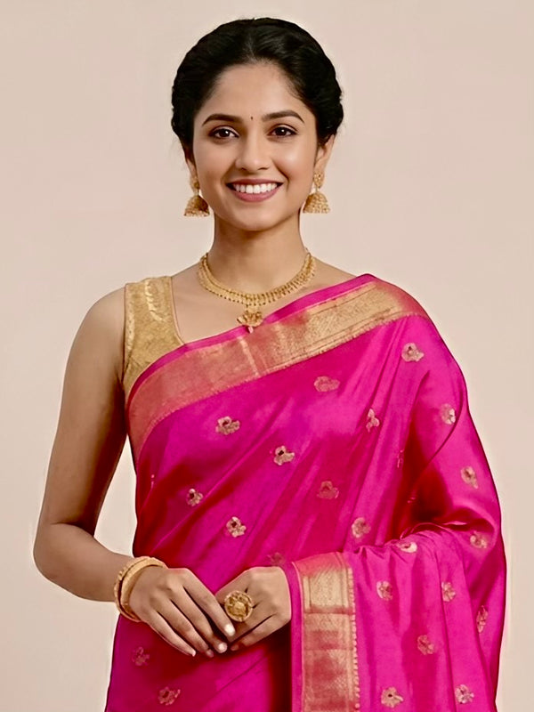 Sendhoora – Kadiyal Paithani Pure Silk Saree