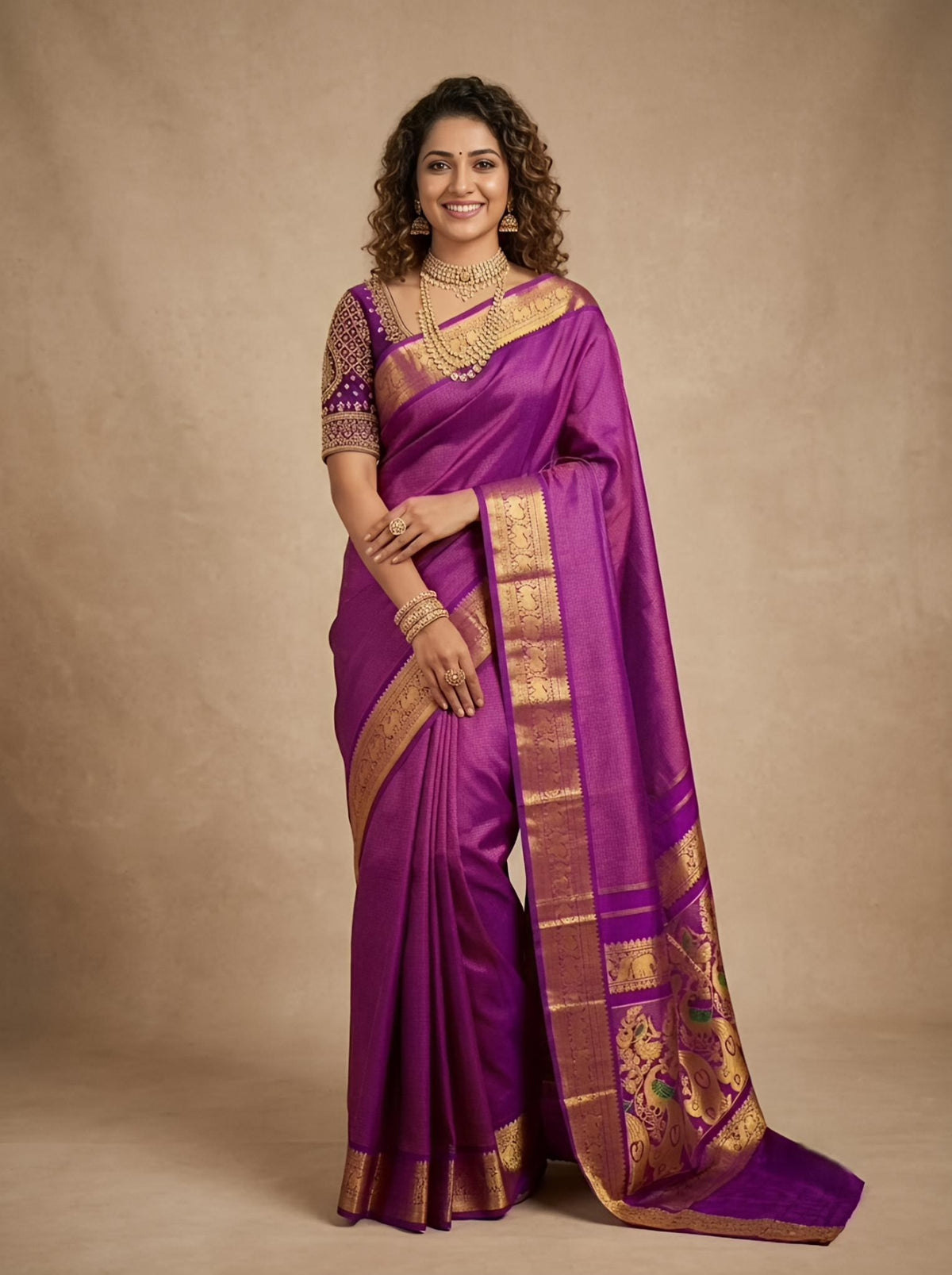 Arbita -Thirubuvanam Pure Handloom Silk Saree[Silk Mark Certified]