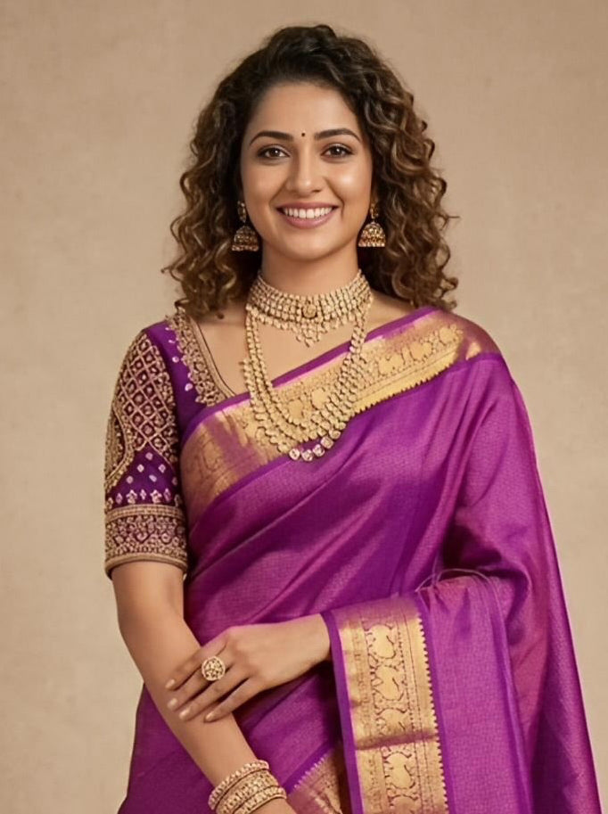 Arbita -Thirubuvanam Pure Handloom Silk Saree[Silk Mark Certified]