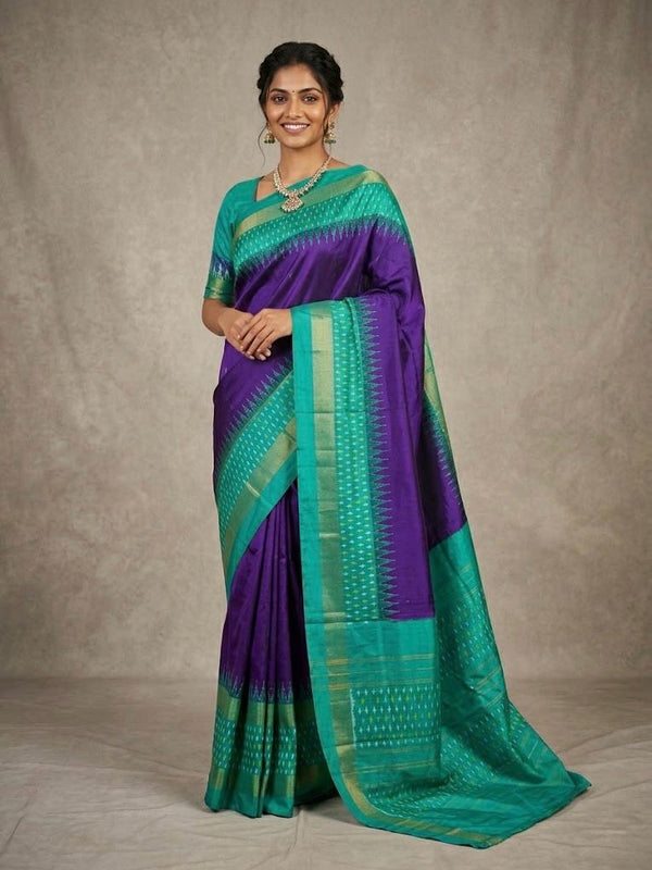 Sujatha – Pochampally Double Ikkat Pure Silk Saree (Silk Mark Certified)
