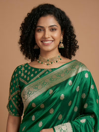 Neera-Banarasi Handloom Mashru Katan Silk Saree