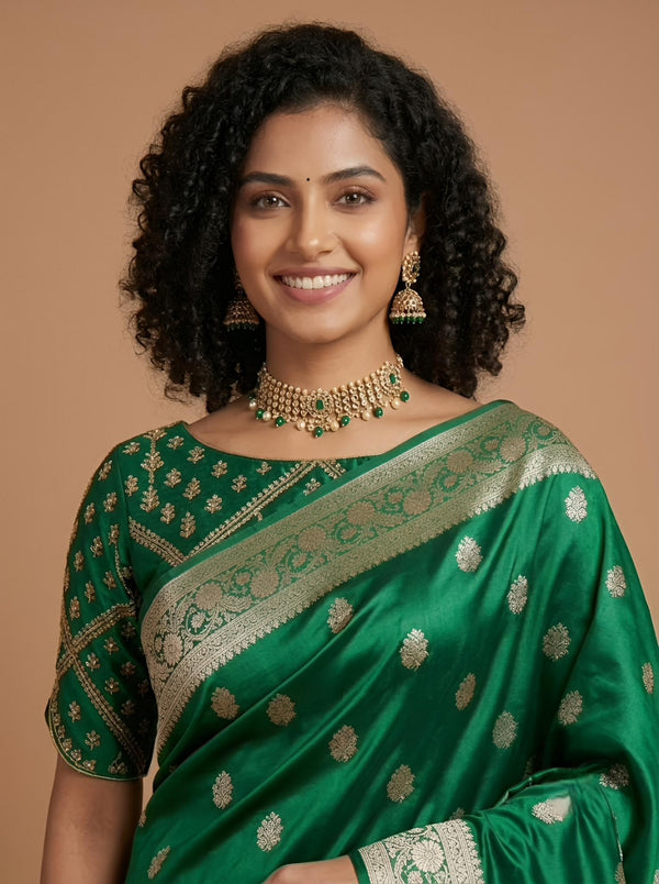 Neera-Banarasi Handloom Mashru Katan Silk Saree