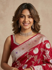 Gambeera -Banarasi Mashru Mina Pure Silk