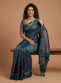 Raasee -Pure Handloom Double-Warp Soft Silk Saree[Silk Mark Certified ]