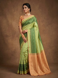 Buela-Pure Handloom Double-Warp Soft silk Sarees[Silk Mark Certified]