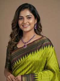 Ramani- Pure Raw Silk Saree(Silkmark Certified)