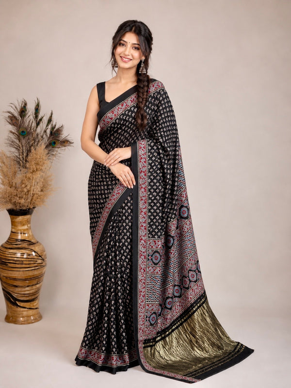 Sharanya - Pure Modal Ajrakh Print