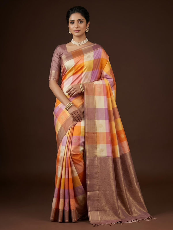 Bindu - Double Warp Handloom Pure Soft Silk Saree[Silk Mark Certified]