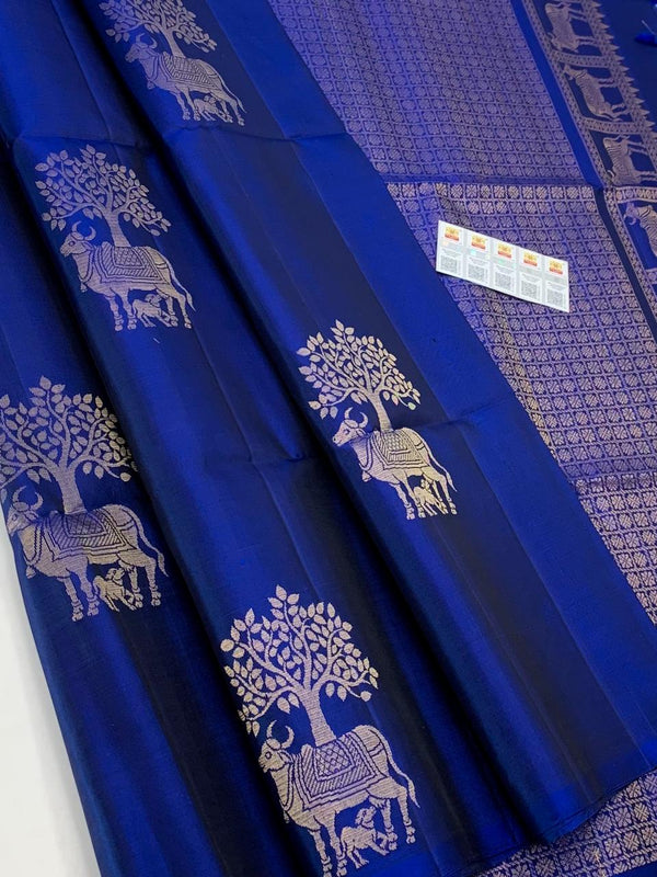 Jagani -Pure Handloom  Double Warp Soft Silk Saree[Silk Mark Certified]