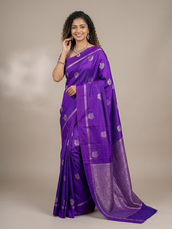 Shrudha-Pure Handloom  Double Warp Soft Silk Saree[Silk Mark Certified]