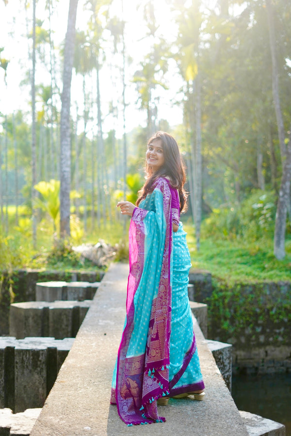 All Over Butti Semi Georgette - Thugil