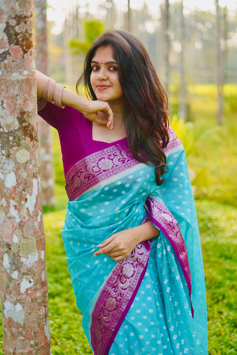 All Over Butti Semi Georgette - Thugil