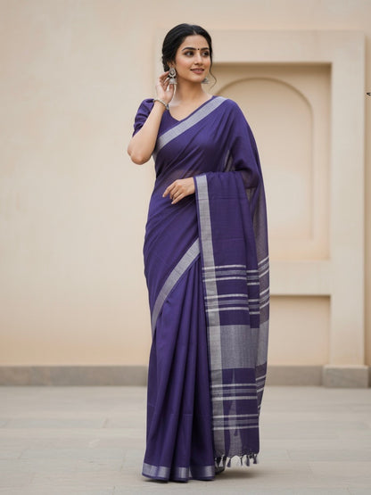 Dhwani Semi-Linen Saree