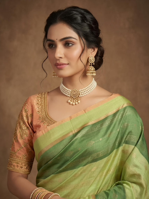Buela - Double Warp Handloom Pure Soft Silk Saree[Silk Mark Certified]