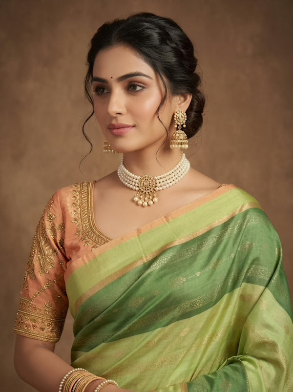 Buela-Pure Handloom Double-Warp Soft silk Sarees[Silk Mark Certified]
